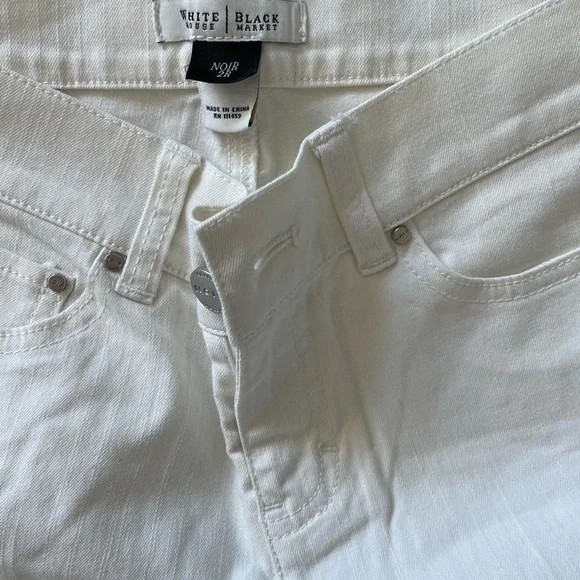 New - Noir Embellished White Bootcut Jean - Picture 3 of 6